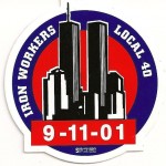 "Local 40 NYC_9/11 Commemorative Hard Hat Sticker"