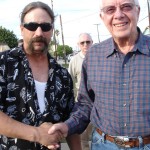 "President Jimmy Carter shaking hands with The Genuine One"