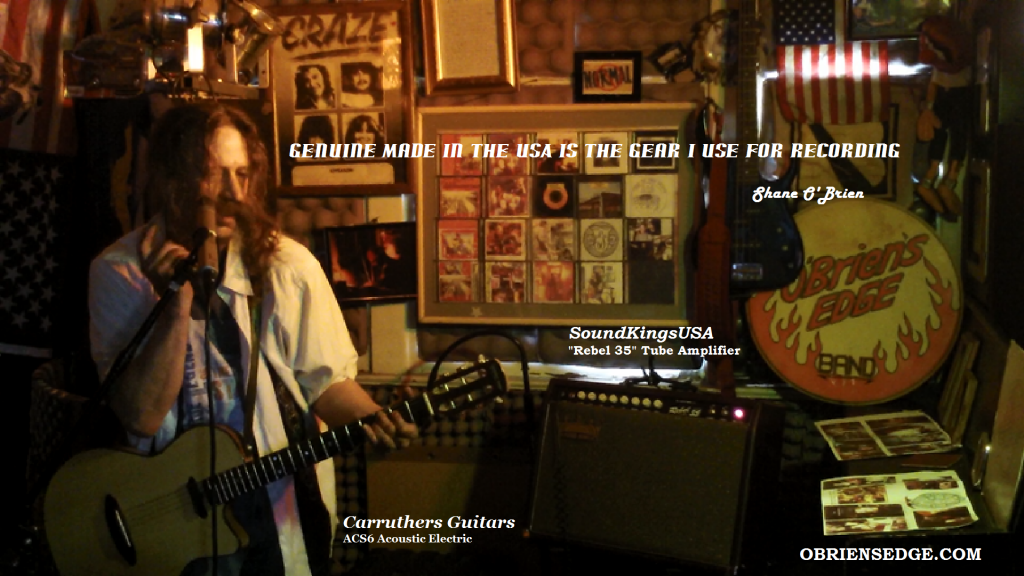 The Genuine One uses Musical Instruments made in the USA "The Genuine One Shane O'Brien and his Genuine Made in the USA music gear"