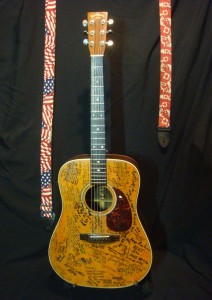 The Signature Martin D28 with USA and Canadian Flags Straps