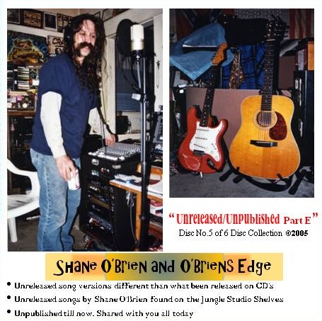 Unreleased Unpublished Part E Disc 5 CD Cover Single Panel