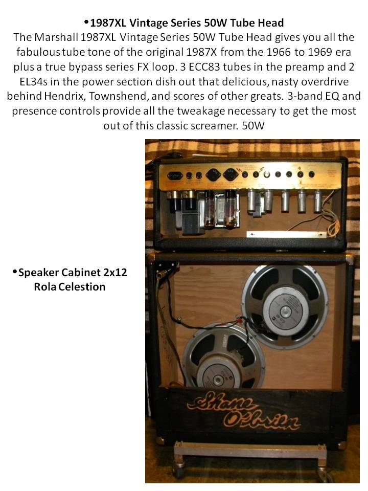 Marshall JCM800 4210 Head 1985 and 2x12 Cab A1